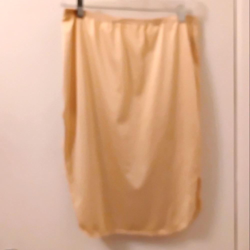 Vaniry Fair Vintage Cream Skirt Slip Sz M